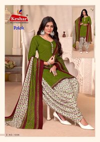 Kesar Palak Patiyala  Dress Material