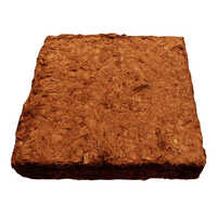 Coconut Husk Chips Block - 5 Kg Solid Coir Fiber, Dark Brown Square Eco-friendly Mulching And Landscaping Solution