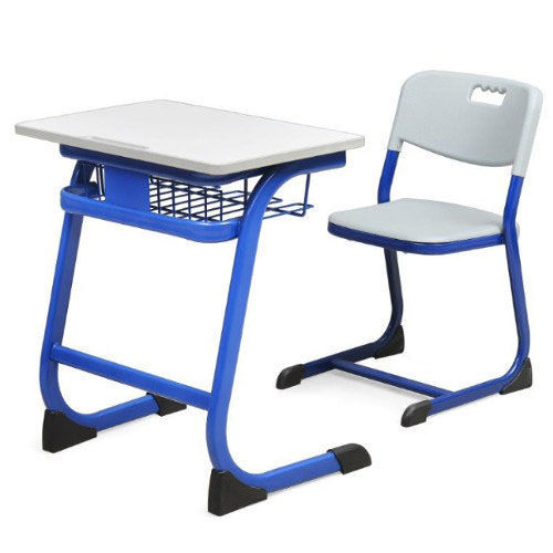 Blue Capsule Pipe Zuma Single Seater School Dual Desk