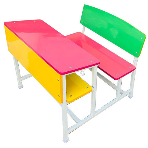 School Two Seater  Dual Desk Bench