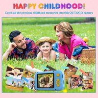 Upgraded Real 1080P Kids Camera with Flip up Lens for Selfie Video 2.4 in Screen Camera Toy
