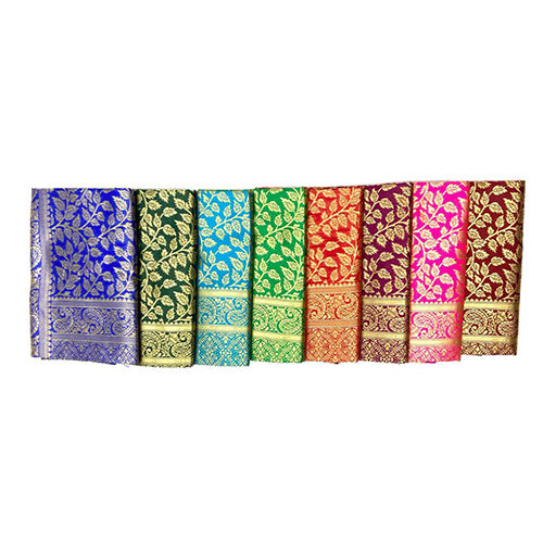 Multicolor Ladies Brocade Pure Silk Sarees