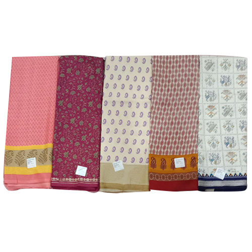 Multicolor Ladies Printed Sarees