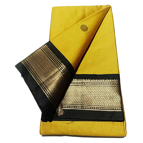 Multicolor Ladies Silk Butta Border Pattu Sarees