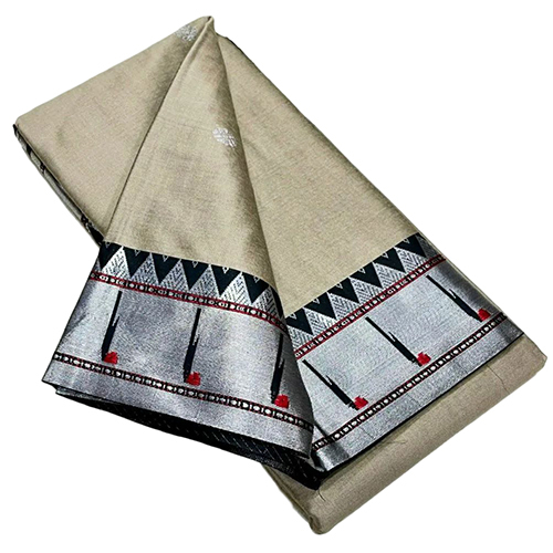 Ladies Silk Butta Rich Pallu Contrast Blouse Sarees