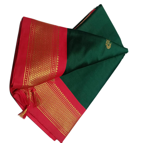 Ladies Silk Butta Border Pattu Sarees