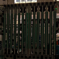 Accumulator for aluminum collapsible tubes making line