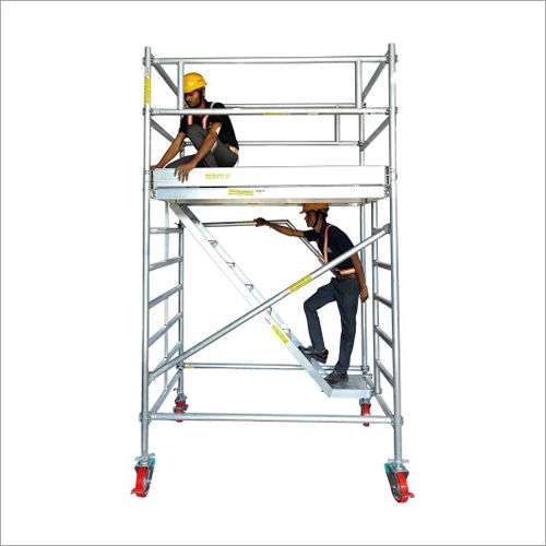Aluminum Mobile Scaffold Tower with Stairway (Rental)