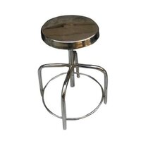 Stainless Steel Revolving Stool - High-grade Stainless Steel, Ergonomic Design, Non-slip Feet, Easy To Clean And Maintain