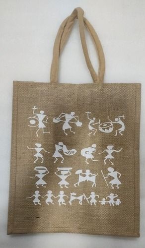 Printed Jute Carry Bag