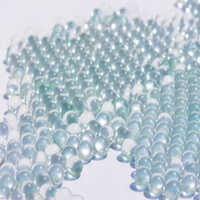 Transparent Glass Beads - 2.5 Mm Dimension | Transparent Color, Versatile For Crafting And Design Applications