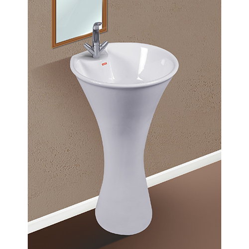 White 32X16 Inch Nova One Piece Basin