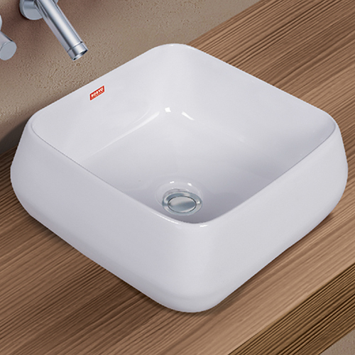 White 14X14 Inch Camel Table Top Basin