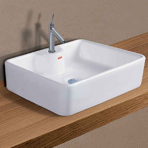 White 18X13 Inch Croma Table Top Basin