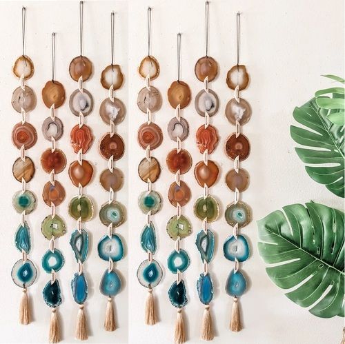 Multi Color Agate Slices Wall Hangings