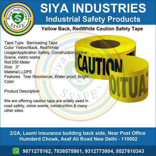 Red/White Caution Safety Tape