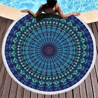 Round Beach Cotton Towel