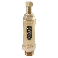 Bronze Pressure Relief Valve - 150psig Temperature | Golden Finish, Water & Steam Media, Open Discharge Design