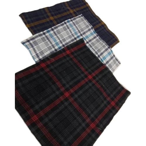Melange Checked Shirting Fabric