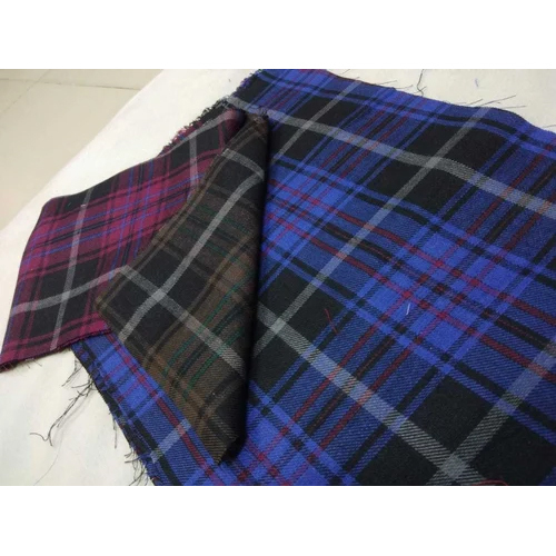 Twill Checked Shirting Fabric