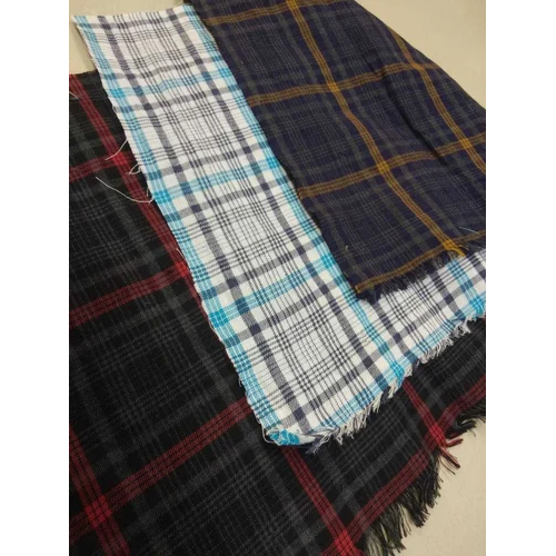 Melange Checked Shirting Fabric