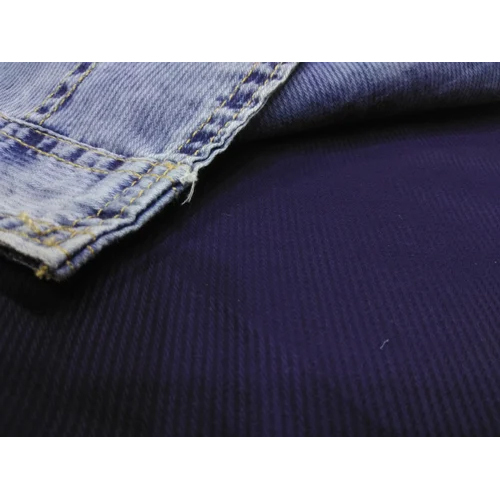 Indigo Code Shirting Checked Fabric