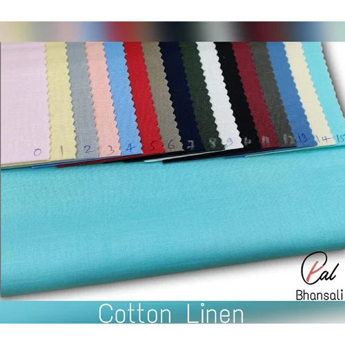 Cotton Linen Shirting Fabric Plain