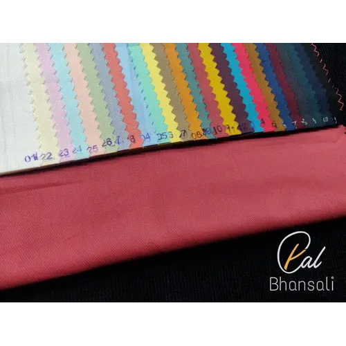 Twill Lycra Cotton Shirting Fabric