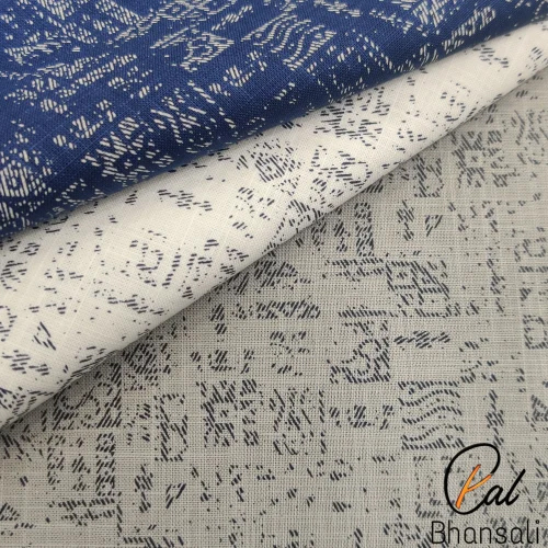 Cotton Linen Printed Fabric