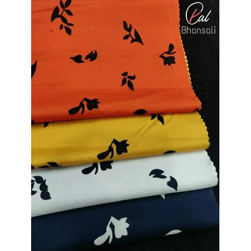 Poly Cambric Fabric Tiger print fabrics at Rs 95/meter, Digital Printed  Fabric in Surat