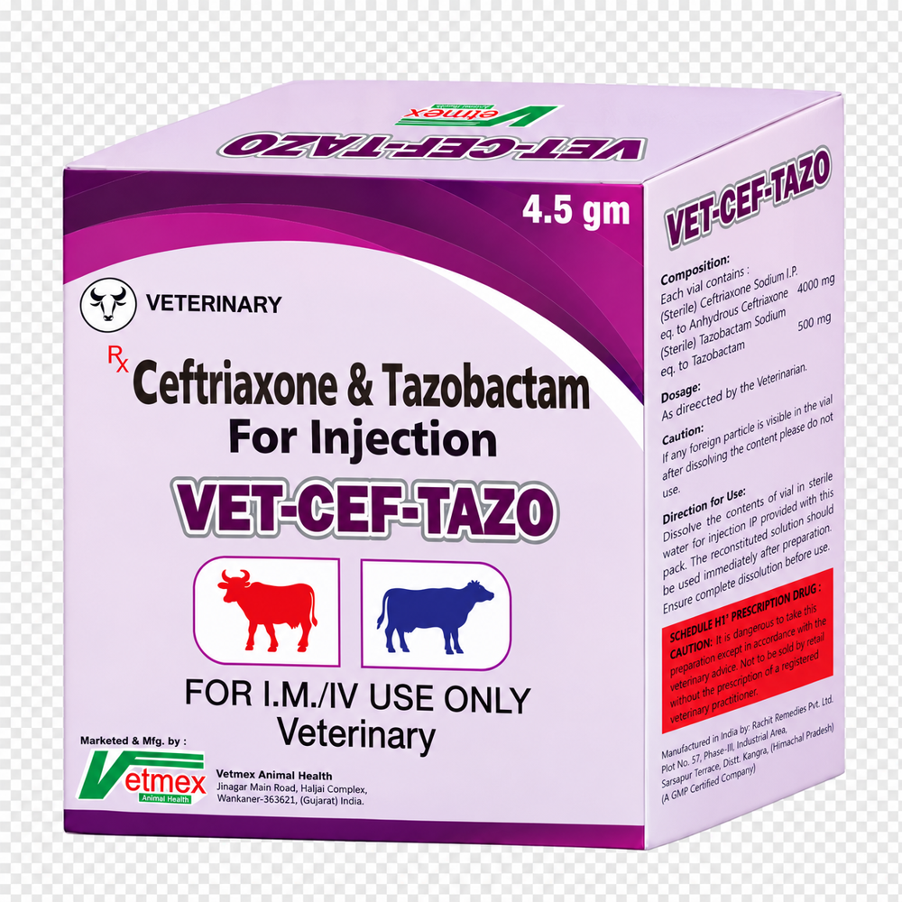 Ceftriaxone Tazobactam - Ingredients: Animal Extract