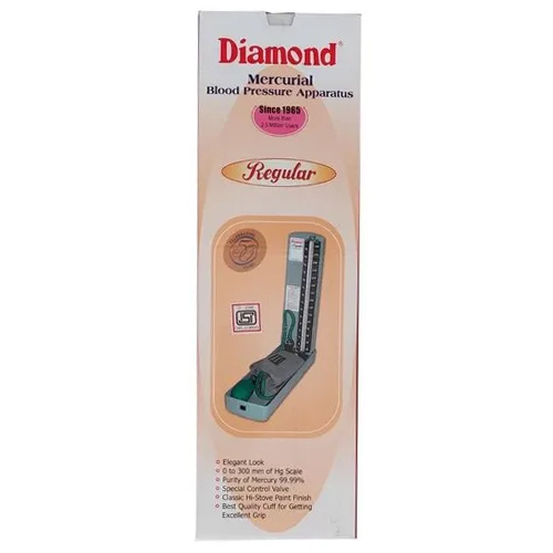 Diamond Mercurial Blood Pressure Apparatus Dimension(L*W*H): 5.4X12.4X36.2  Centimeter (Cm)