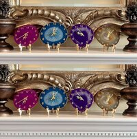 Natural Agate Crystal Stone Clock