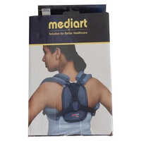 Mediart Clavicle Brace With Pad - Lightweight 280 Grams, Breathable Fabric, Soft & Comfortable Support for Back Relief