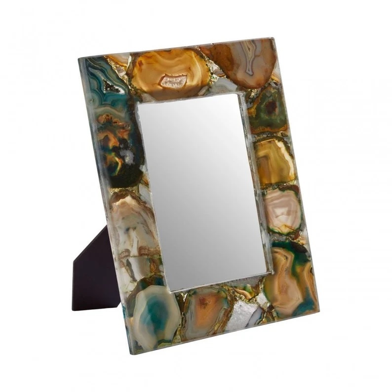 Natural Agate Photo Frames