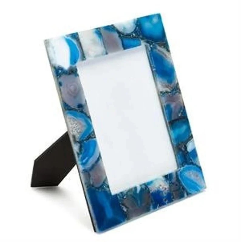 Natural Agate Photo Frames