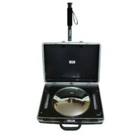 Kti Under Vehicle Search Trolley Mirror - 28cm Convex Mirror, Led Lights For Night Operation, Telescopic Rod, Durable Briefcase Design, Smooth Wheels For Easy Mobility, Safety Use For Vehicle Inspection