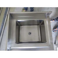 Foot Press Single Bowl Sink - Color: Silver