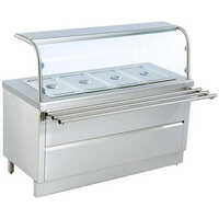Commercial Bain Marie - Stainless Steel, Customised Size, Silver | Perfect For Hotels, Motels, Restaurants, And Canteens With Warranty