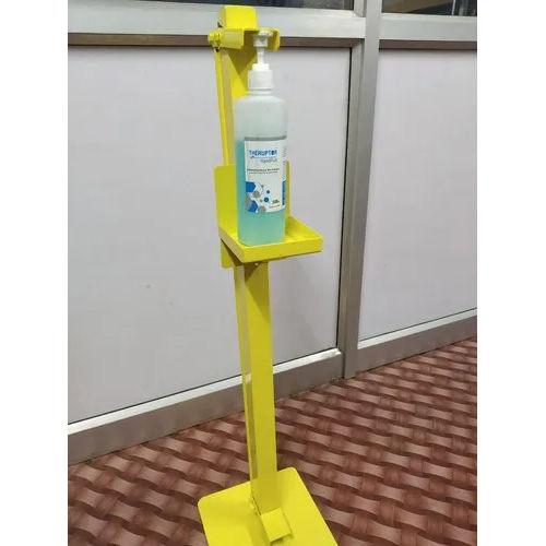 Yellow Foot Sanitizer Pursuing Ms Stand