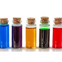 Food Dyes - Small Glass Bottles With Cork Closures | Set Of 6 For Food Application