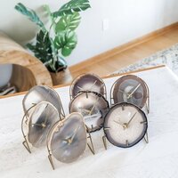 Natural Agate Table Clock