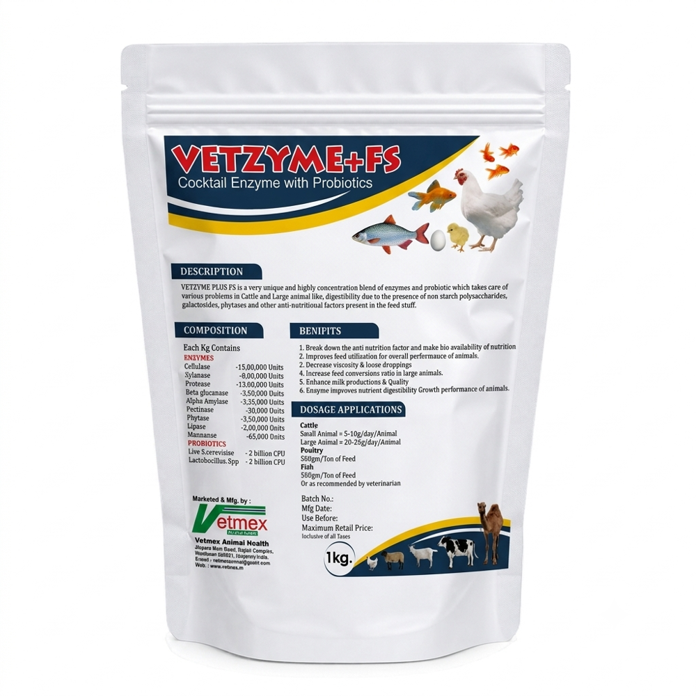 Vetzyme For Poultry ENZYME PLUS
