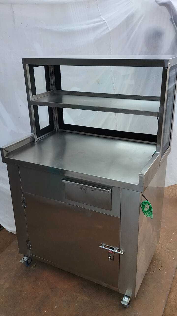 Stainless Steel Hi Rise Standing Tea Table