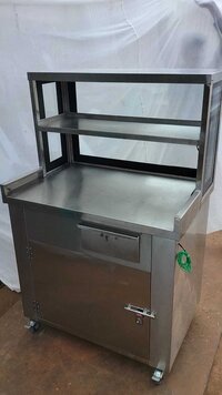 Stainless Steel Hi Rise Standing Tea Table