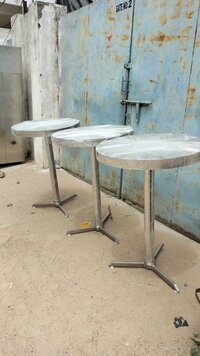 Stainless Steel Hi Rise Standing Tea Table