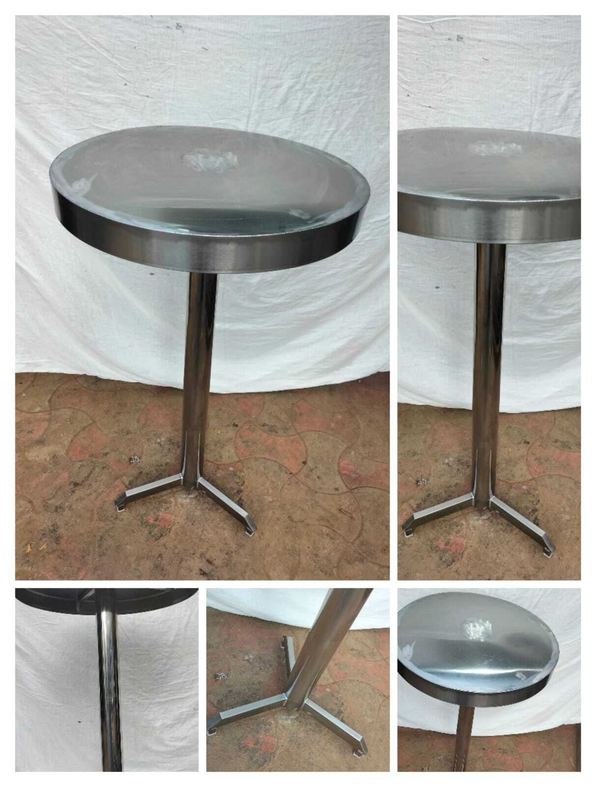 Stainless Steel Hi Rise Standing Tea Table