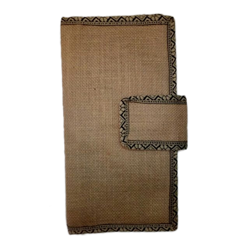 Jute Passport Purse - Durable Jute Material, Custom Sizes Available | Vibrant Printed Pattern, Multiple Pockets for Organized Travel Essentials