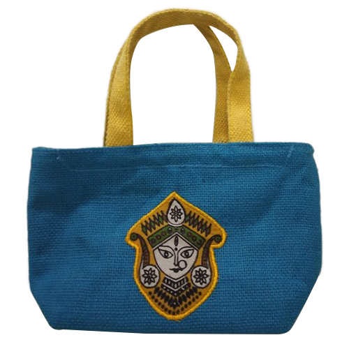 Jute Face Patch Bag - Natural Jute, Fully Customizable Size & Design, Available in Multiple Colors - Eco-Friendly & Durable Accessory