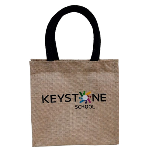 Ladies Jute Lunch Bag - Jute Material, Customized Size, Various Colors | Waterproof Lined Interior, Spacious Compartment, Custom Design Options